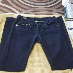 True religion dark blue jeans